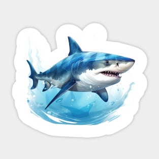 Blue Shark Sticker